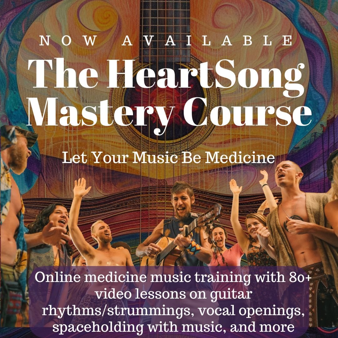 mystical yoga farm -heartsong singing retreat lake atitlan 2024 poster