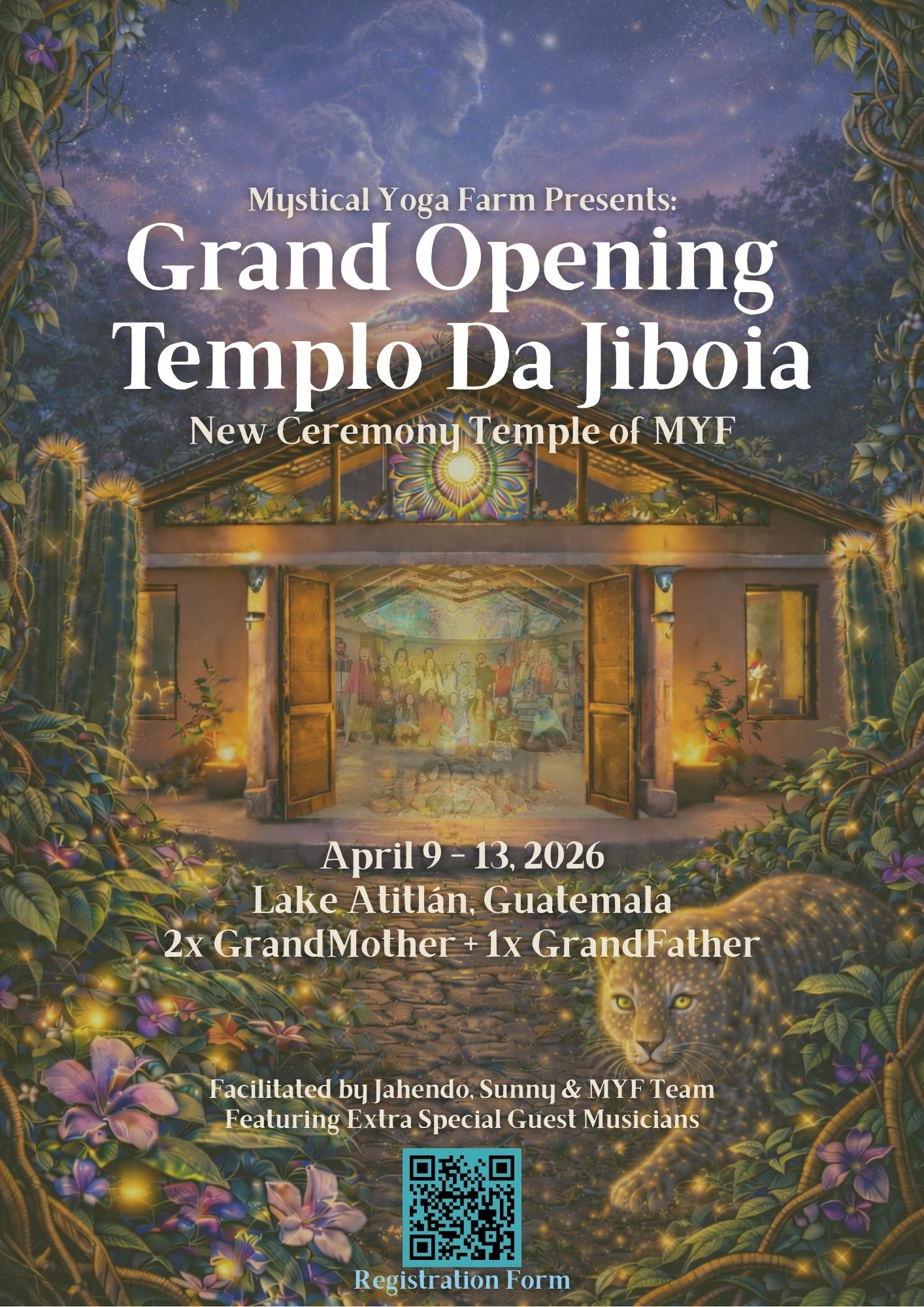 ayahuasca guatemala mystical yoga farm guitar caapi vine