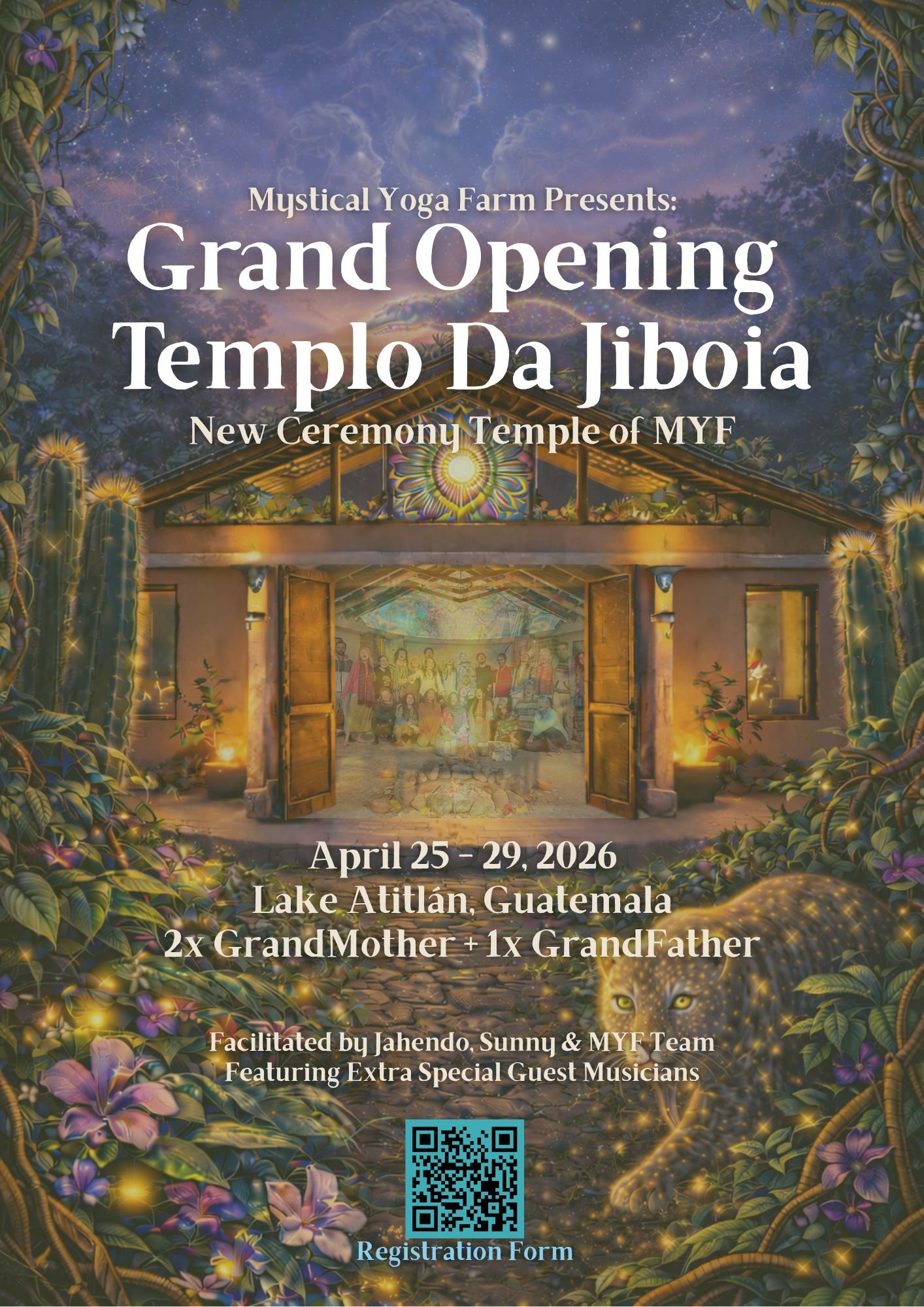 ayahuasca guatemala mystical yoga farm guitar caapi vine